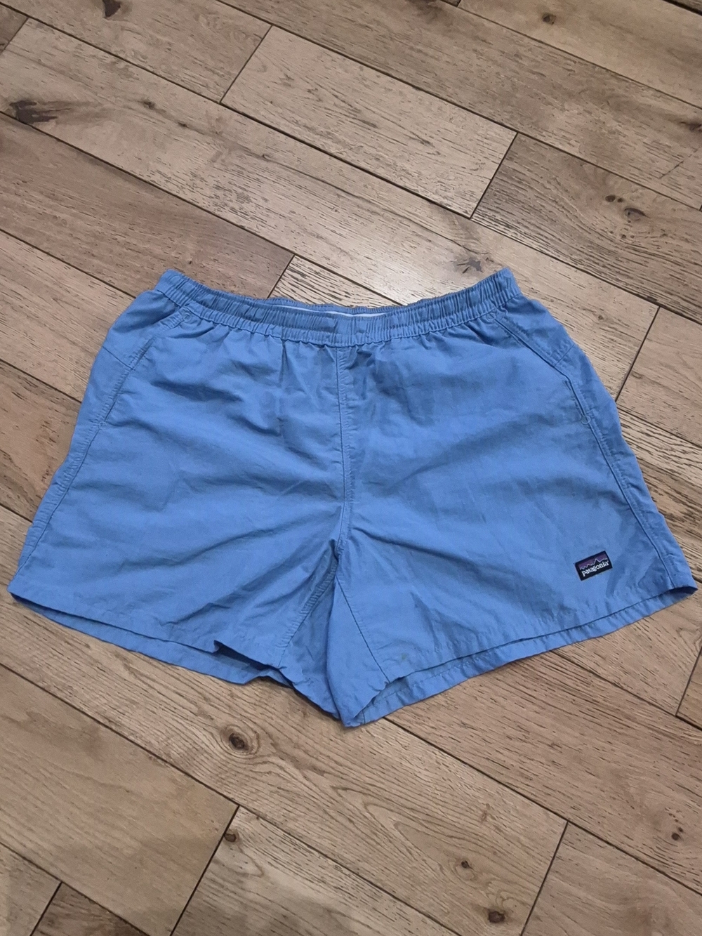 Patagonia Women’s Light Blue Elastic Waist Shorts Size M